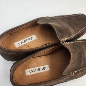 Verese Loafers Slip On Driving Shoes Size 8.5 Brown Leather‎